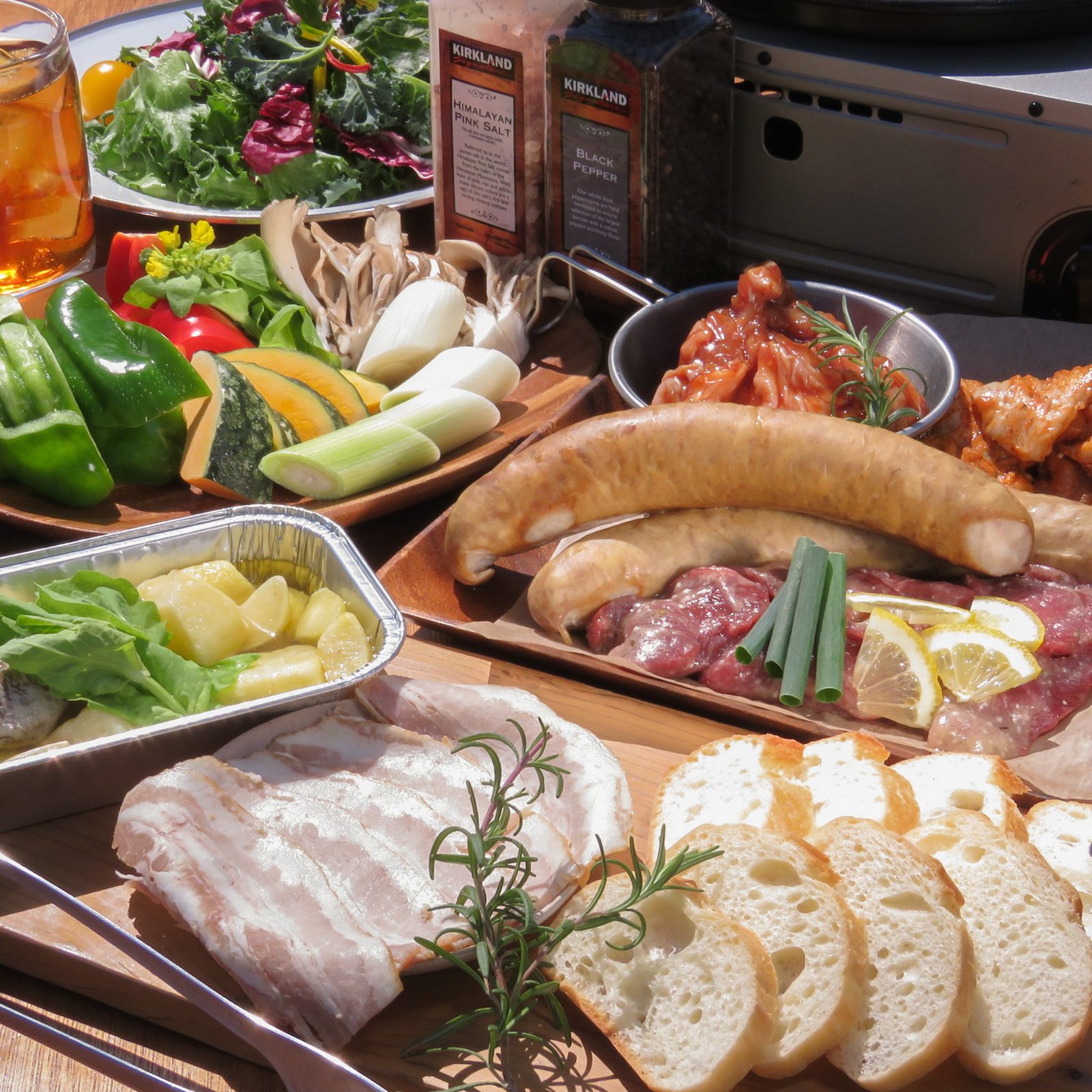 ビアそらBBQの料理全体像